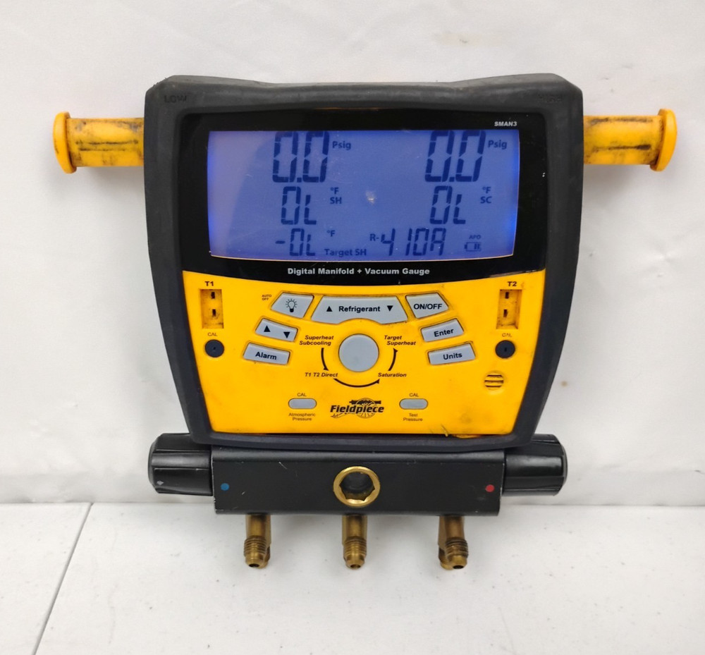 Fieldpiece SMAN3 3-Port HVAC Digital Manifold & Vacuum Gauge