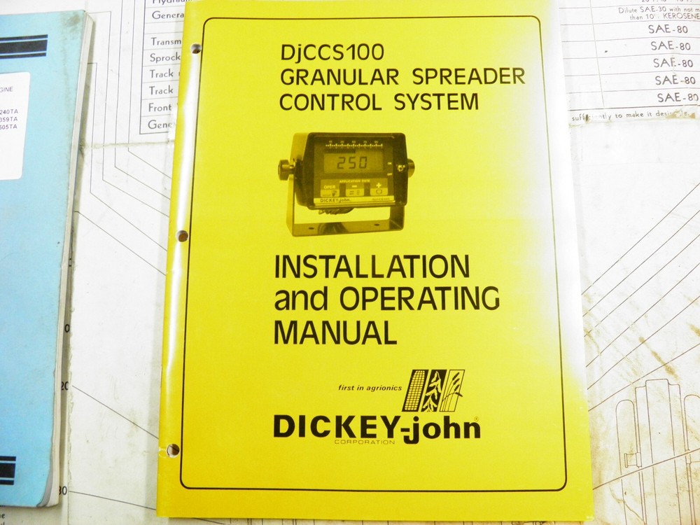 DICKEY JOHN DJCCS 100 GRANULAR SPREADER INSTALLATION AND OPERATING MANUAL