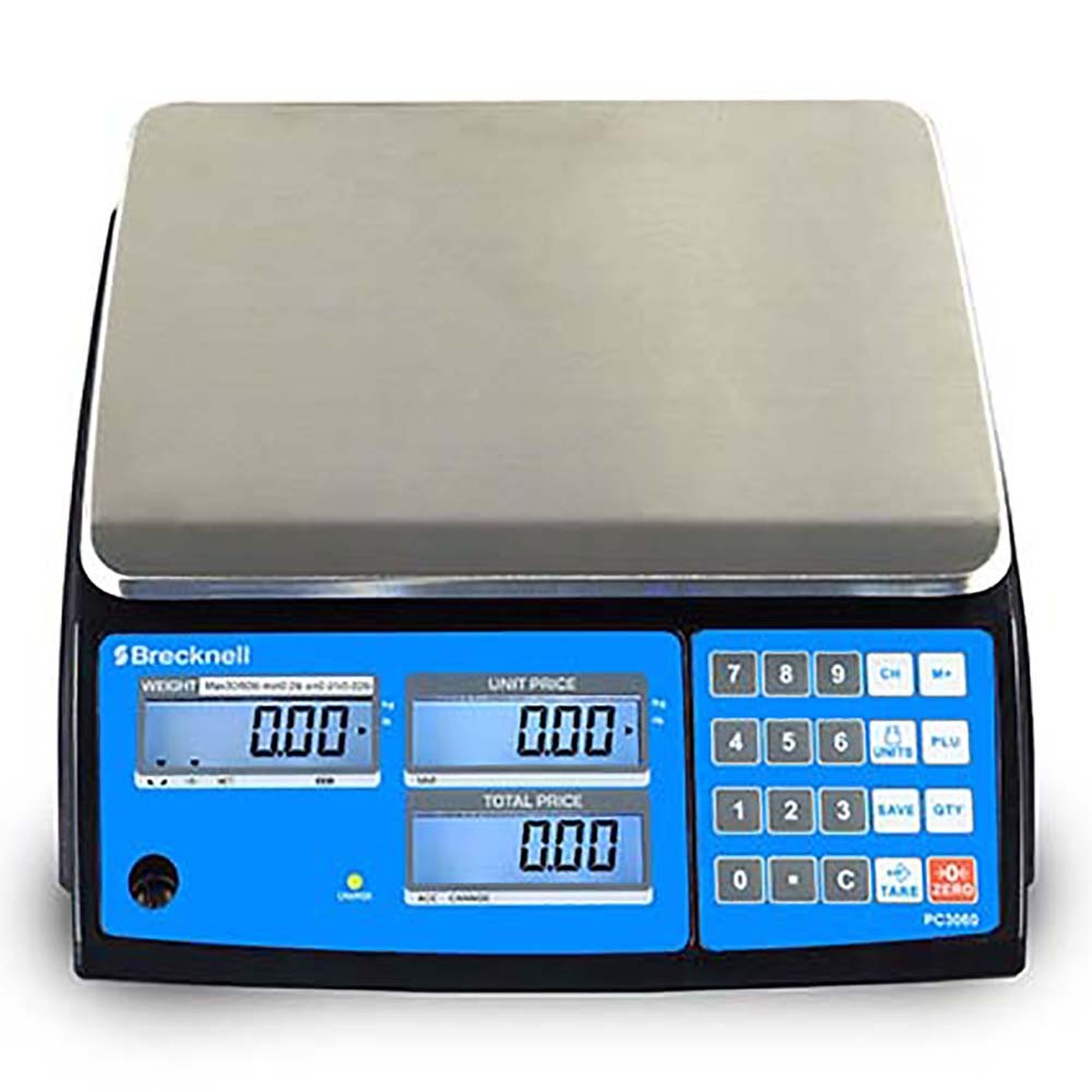 Brecknell PC3060, Dual Range Price Computing Scale, 30/60lb x 0.01/0.02lb, NTEP