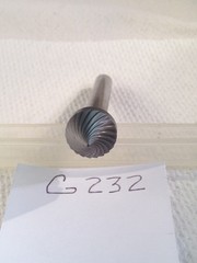 1 NEW FALCON / SGS 1/4″ SHANK CARBIDE BURR SK-5 SINGLE CUT 90° ANGLE (G232)