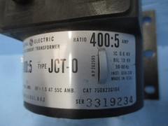GE 750X23G104 Current Transformer Type JCT-0 Ratio 400:5A CT General Electric