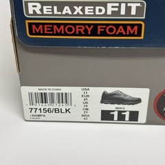 Skechers Work Relaxed Fit Nampa Slip Resistant Memory Foam Shoes Men’s 11 Black