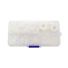 500 Pieces White Nylon Flat Washers Assortment Kit for M2 M2.5 M3 M4 M5 M6 M8 M1