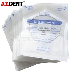 Dental Orthodontic Arch Wires NITI /Stainless Steel Round Ovoid/Natural 012-020