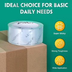 Heavy Duty Packing Tape 24 Rolls 2.7 Mil Thick 1.88 in Wide 1560 Yards