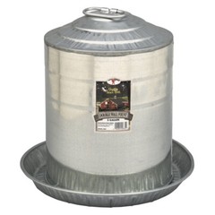 5 Gallon Double Wall Metal Poultry Fount Little Giant Double Wall Metal Poultry