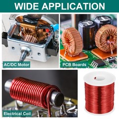 24 AWG Magnet Wire, 1 lb Magnetic Coil Wire, 155C(311F)