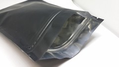 100 Flat Black Plastic Poly Zip Lock Bags Pouches 7x10cm (2.7×3.9″) Matt