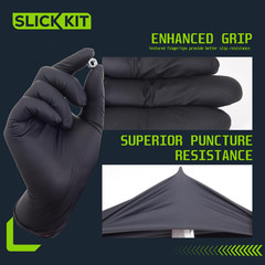 Disposable Nitrile Gloves, 4 Mil Latex-Free Powder-Free Industrial Gloves for Cl
