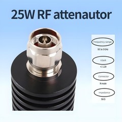 BECEN Bi-directional 10db 25W N Attenuator, 25 Watt 50 Ohm Attenuator DC to 3…