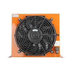 New AH1012T-CA DC12V Industrial Hydraulic Oil Cooler 100L/min Flow Fan Radiator