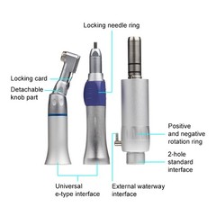 Dental High & Low Speed LED Handpiece Straight Contra Angle Polishing Tools