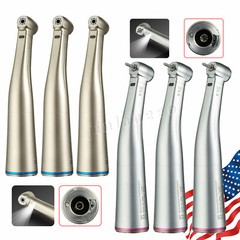 1-5PCS Dental 1:1 /1:5 LED Fiber Optic Contra Angle Handpiece Fit Electric Motor