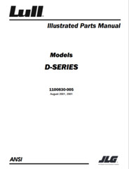 JLG Lull 644D-34 Telehandler Operators Operation Manual Parts Catalog PDF USB