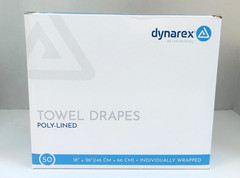 Dynarex General Purpose Towel Drape Sterile 18 W X 26 L Case of 50 / Code 4410