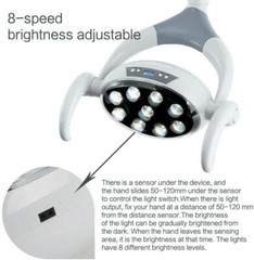 22mm/26mm Dental Oral Shadowless LED Cold Light Induction Lamp 9 LED Lens P106A
