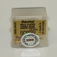 NORDIN Dental Gold Plated Screw Post ORIGINAL All Sizes Refill of 24 posts