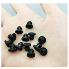 Black Round Silicone Rubber Seal Hole Plugs Blanking End 2.5mm-50.6mm