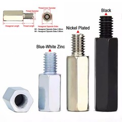 M3 M4 Carbon Steel Standoff Mount Fixing Spacer Bolts Metric Standard Thread