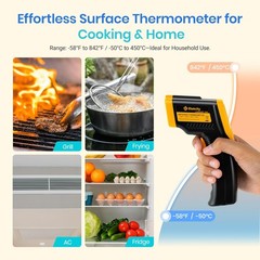 Etekcity Infrared Thermometer Laser Temperature Gun 774, Meat Dark Yellow