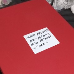 2 For $60.00 Fire alarm enclosure Mier Products Red Metal Enclosure 18x15x4