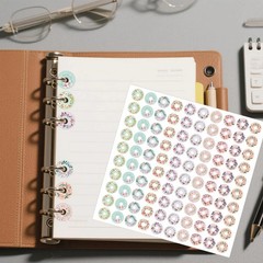 2000 Pcs Hole Reinforcement Stickers, 0.25 inch, Assorted Color | Wreath Designs