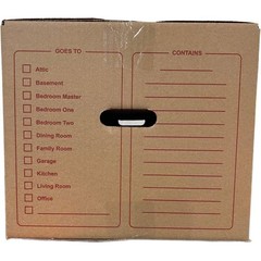25 – Pack Medium Cardboard Moving Boxes 18x14x12 32 ECT With Handles