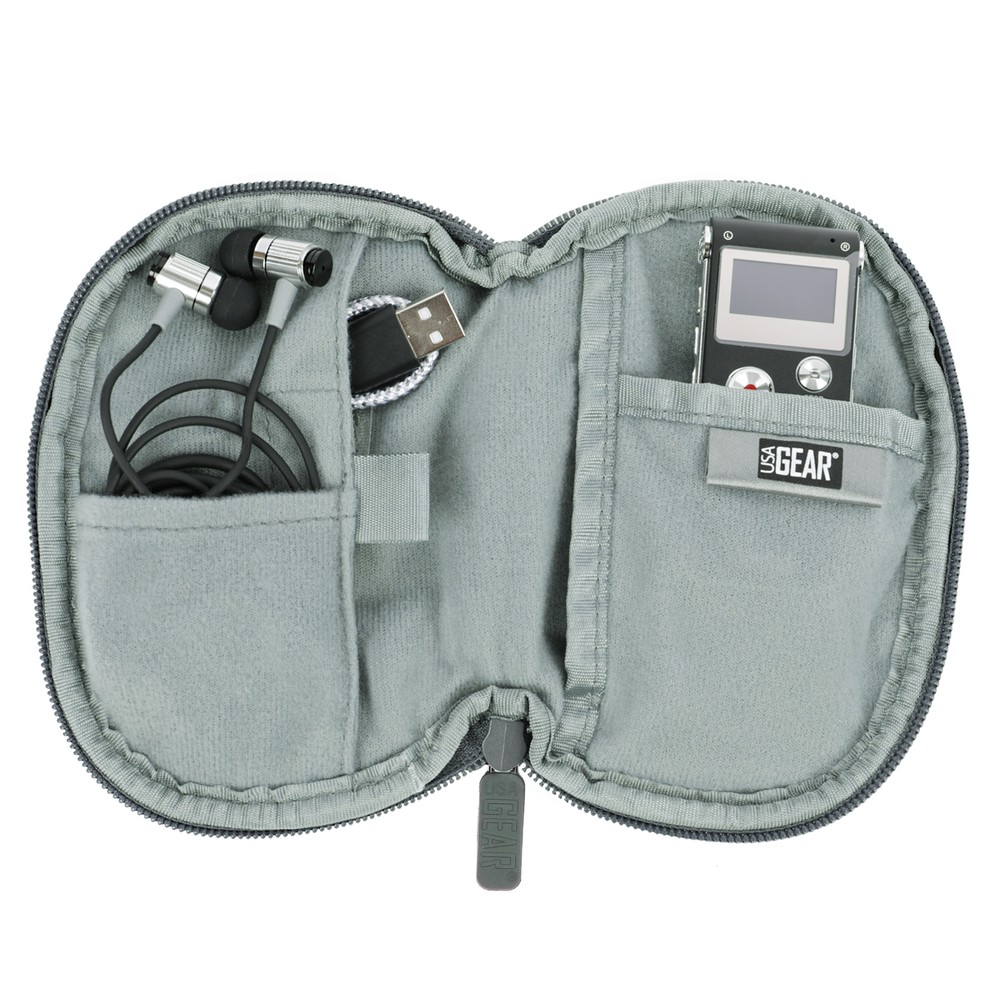 USA Gear Portable Voice Recorder Case – Accessory Pockets & Scratch Resistant