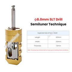 Dental Bone Collector Drill SLT Semilunar Technique Bone Harvest GBR Drill USA