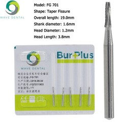 Wave Dental Carbide Bur FG High Speed 169L 699 701 701L Long Shank Friction Grip