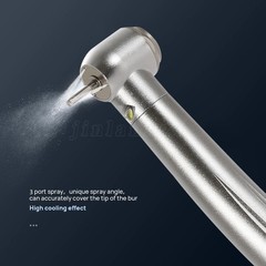 Dental LED E-generator Fiber Optic High Speed Handpiece 4Hole Fit FG1.6mm Burs