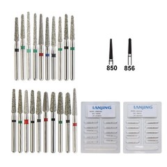 Dental Burs Diamond Round End Taper Football Long Round Ball High Speed 856 368