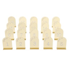 20 Pcs Wedding Table Numbers Mirror Acrylic Table Number Table Sign Numbers