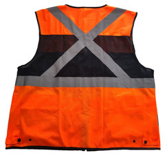 OPLERAI Safety Vest Unisex SIZE 4XL Sleeveless Orange Multi-Function Pockets