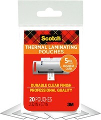 Scotch Thermal Laminating Pouches Premium Quality, 5 Mil Thick for Extra Protect