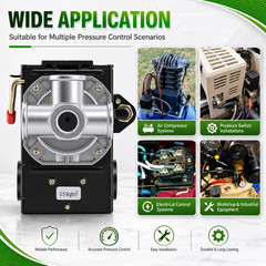 LF10-4H Pressure Switch, 4 Port Air Compressor Pressure Switch Replacement Cont