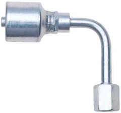 12G-12FJX90L MegaCrimp Coupling Female JIC 37 Flare Swivel – 90 Bent Tube