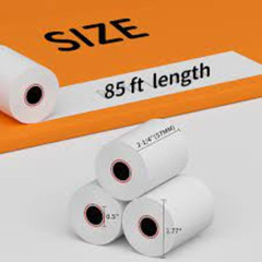 (50 Coreless Rolls) 2 1/4 x 85 Thermal Receipt Rolls Fits Verifone VX520, VX 570