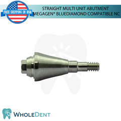 5X Straight Multi Unit Prosthetic NC Compatible with Megagen® BlueDiamond
