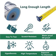 10 Compatible for Brady BMP21 M21-500-499 Nylon Cloth Label Cartridge White 1/2”