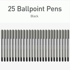 Pentonic Ballpoint Pens 1.0 mm Black Ink 25 Count Medium Tip Writing Instruments