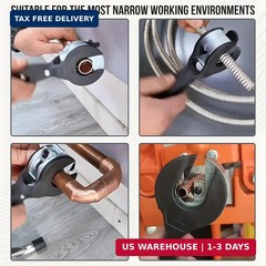 Ratcheting Tubing Cutter, Tubing Cutter 1/4″ To 7/8″, 2 in 1 Close Quarters Tube