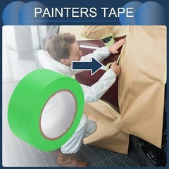 12 Rolls Green Painters Masking Tape, 2 Inch x 60 Yards 5.5 Mil, Walls Painting