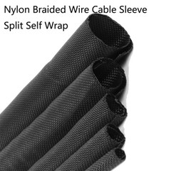 Self Wrap Wire Loom Split Sleeve Management Cable Sleeve Cord Protector Lot