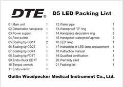 100% Woodpecker Dental O-star Curing Light Lamp 1 Sec Curing iLED/ Plu/ II