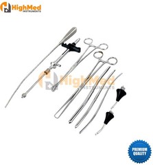 8 pcs UTERINE GENERIC GEN COHEN SURGICAL SURGERY INSTRUMENT SET