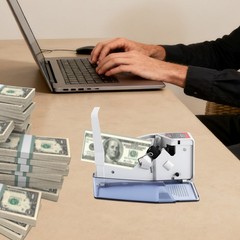 Counterfeit Money Counter Machine Currency Cash Bank Detector Cash Counting