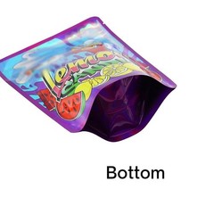 28g Printed Mylar Bags Heat Seal Resealable Zip Food Storage Pouches 100PCS