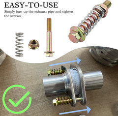 Car Exhaust Manifold Bolts Kit, M10x1.5 Steel Bolts and Nuts for Most Vehicles