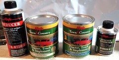 Blue Off White Quart Paint Kit for Ford Tractor with Hardener and Reducer